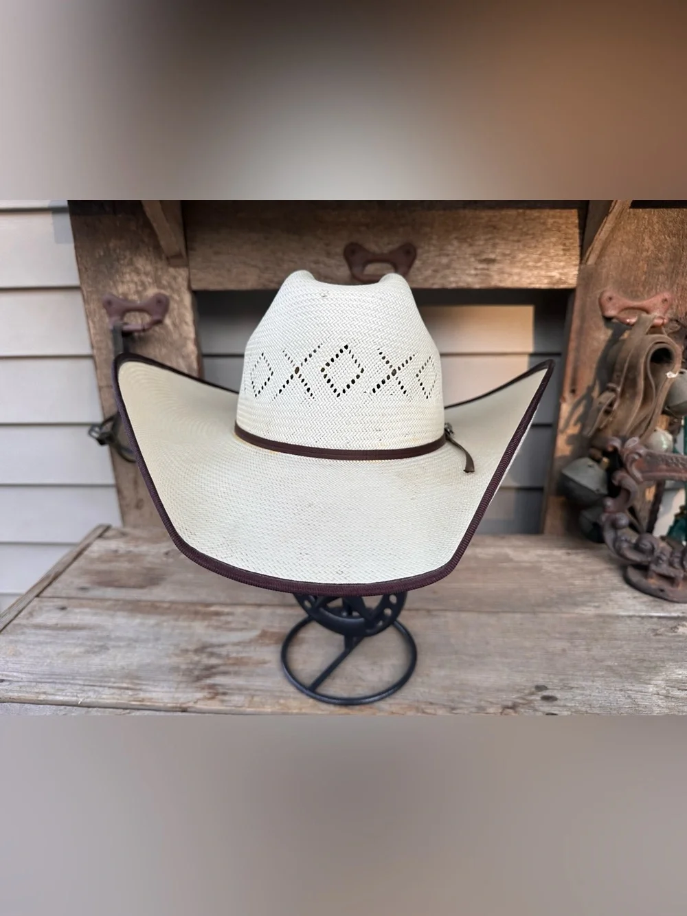 7 1/4 Twister 5x Western Straw Cowboy Hat
